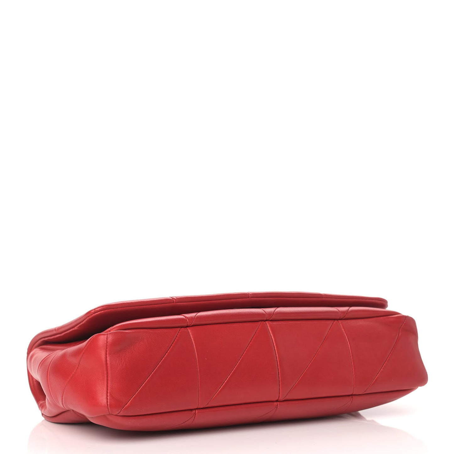 Lambskin Patchwork Monogram Medium Jamie Red