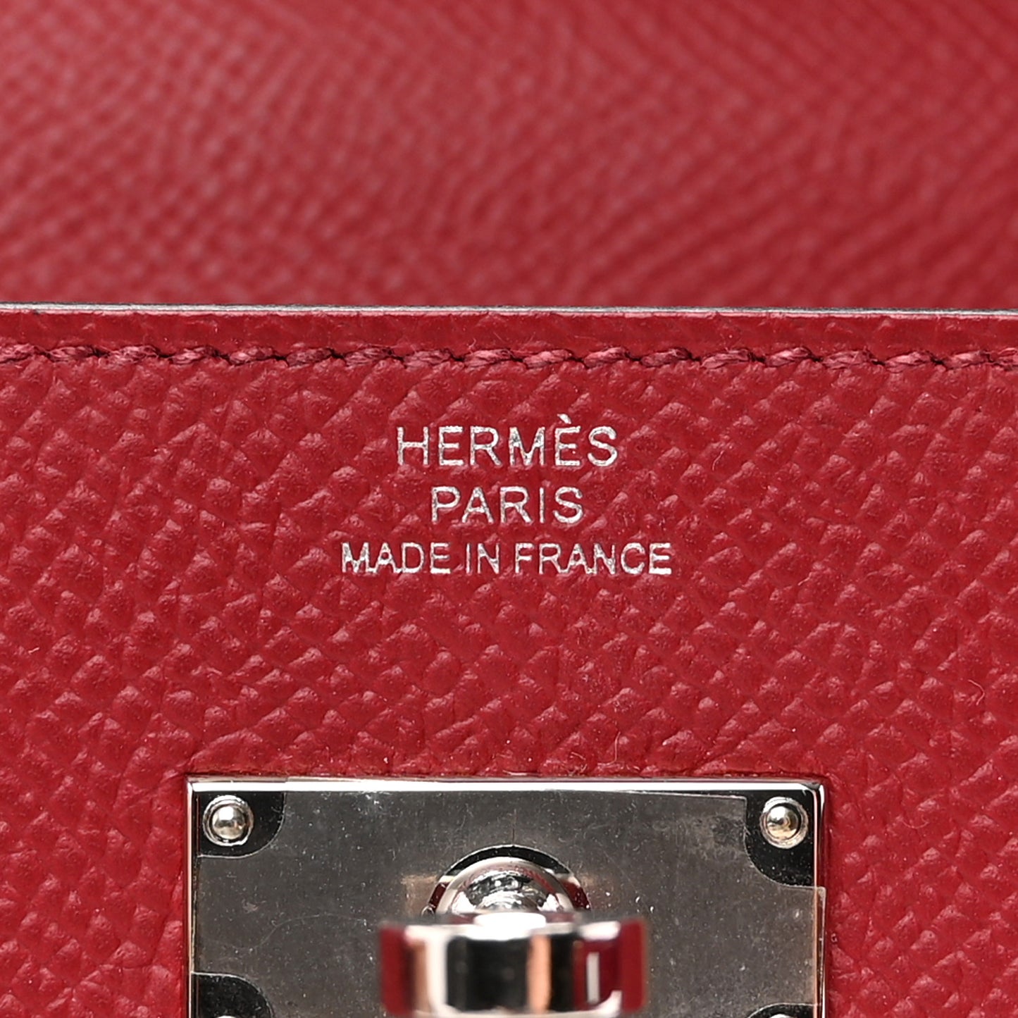Epsom Kelly Wallet To Go Rouge Grenat