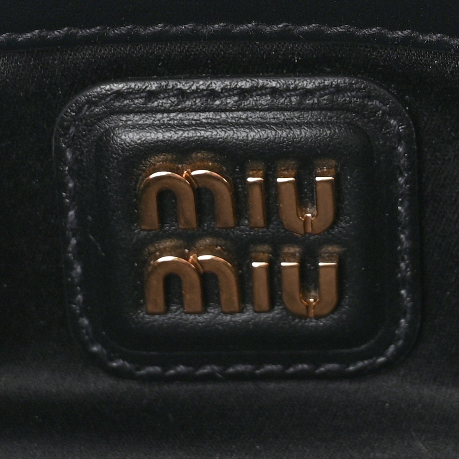 Miu Miu Calfskin Mini Arcadie Top Handle Bag Black 6 of 9