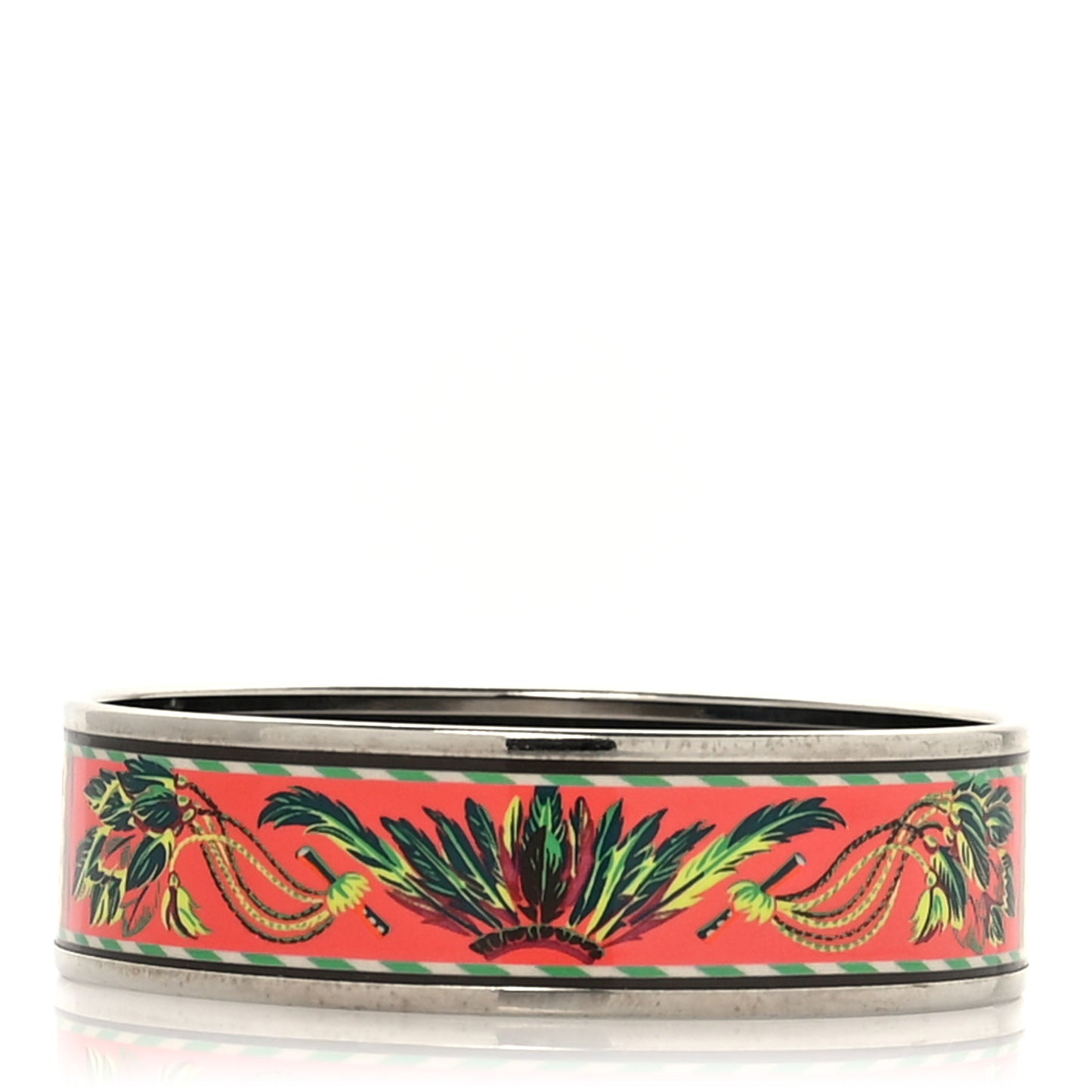 Enamel Printed Brazil Wide Bracelet 70
