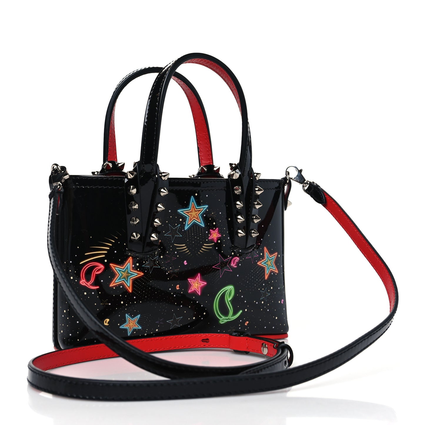 Patent Calfskin Mini Starlight Cabata Tote Multicolor