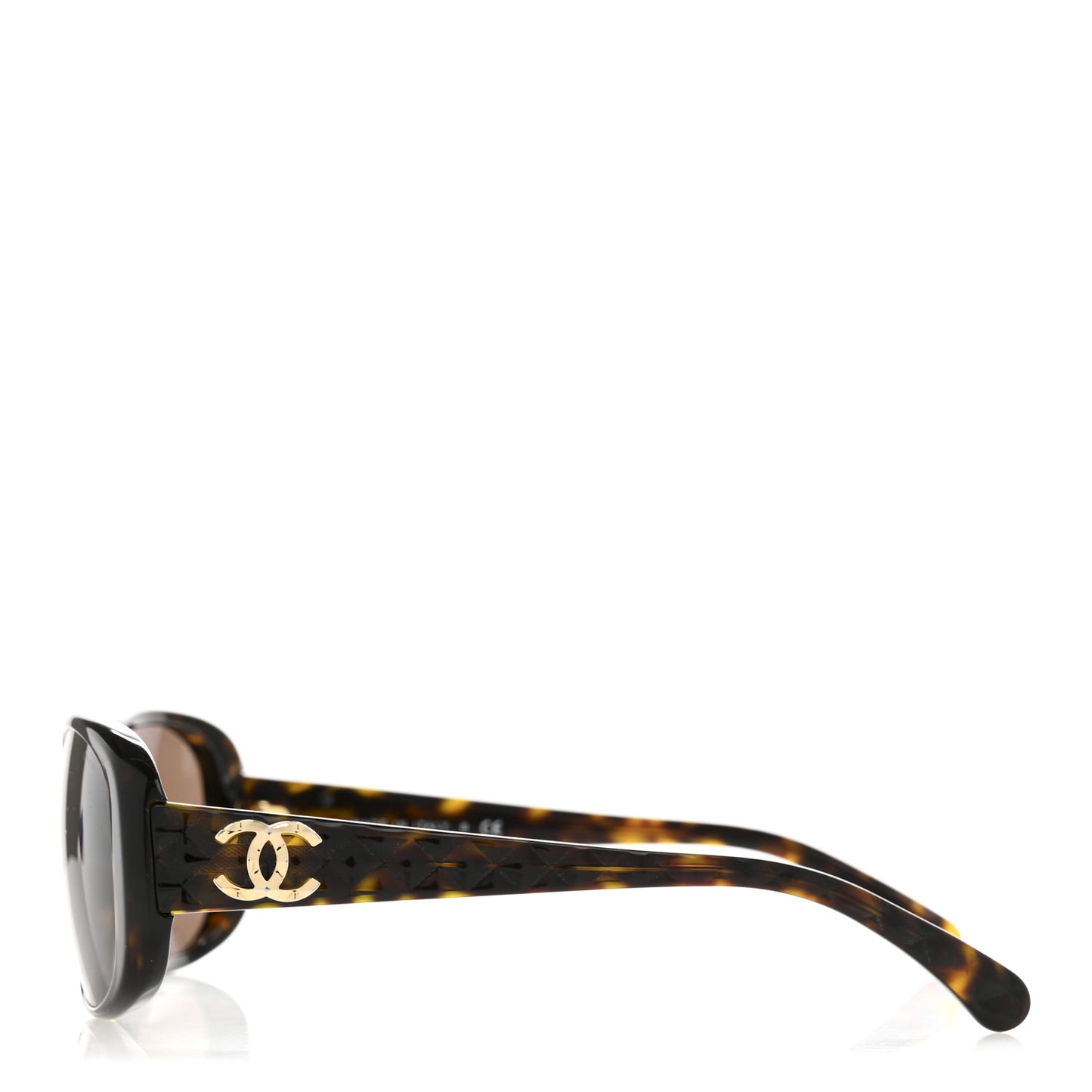 Quilted CC Sunglasses 5188 Tortoise