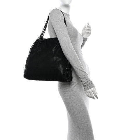 Shaggy Deer Small Falabella Tote Black