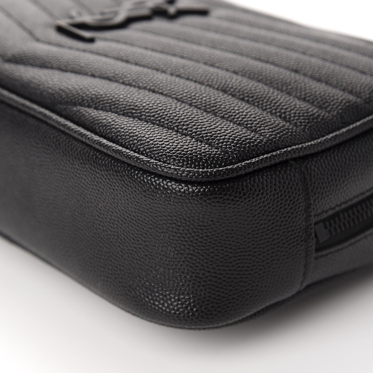 Grain De Poudre Matelasse Monogram Mini Lou Camera Bag Black