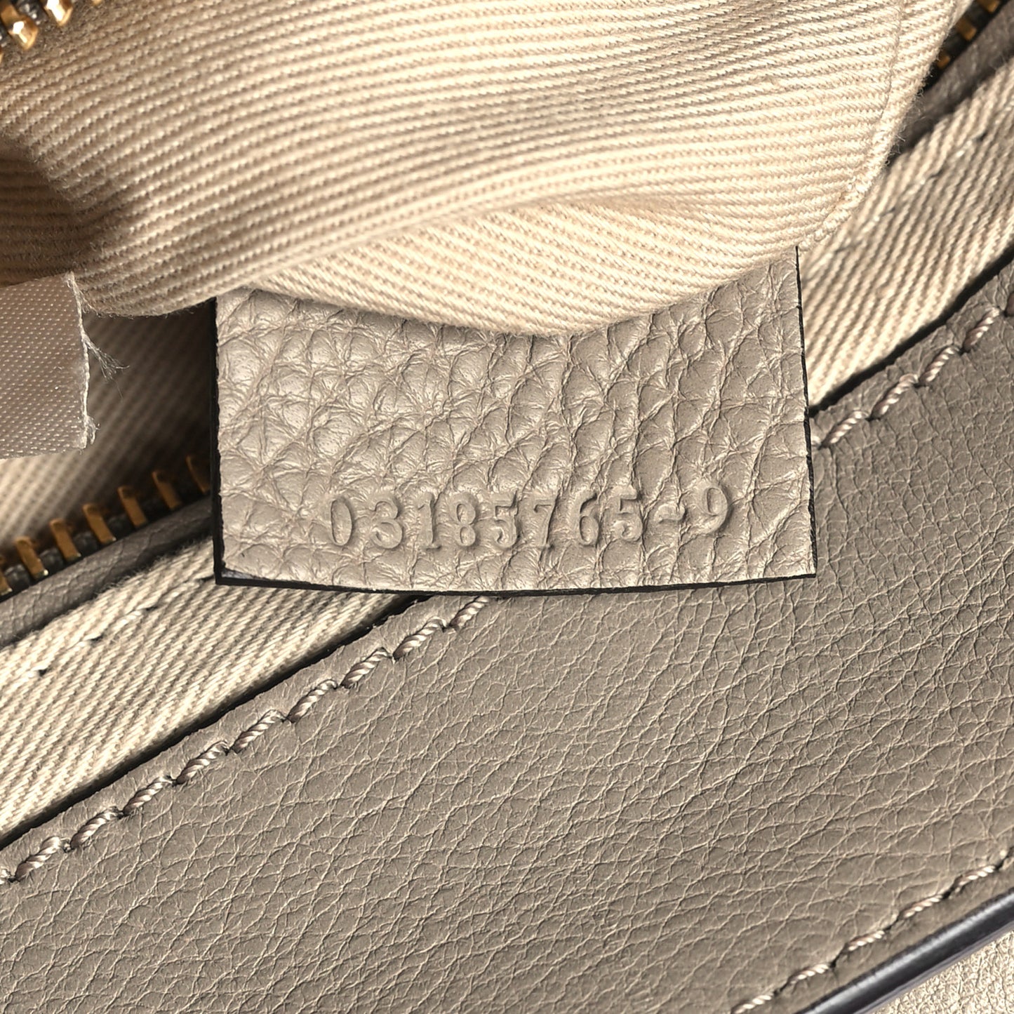 Suede Calfskin Small Faye Backpack Motty Grey