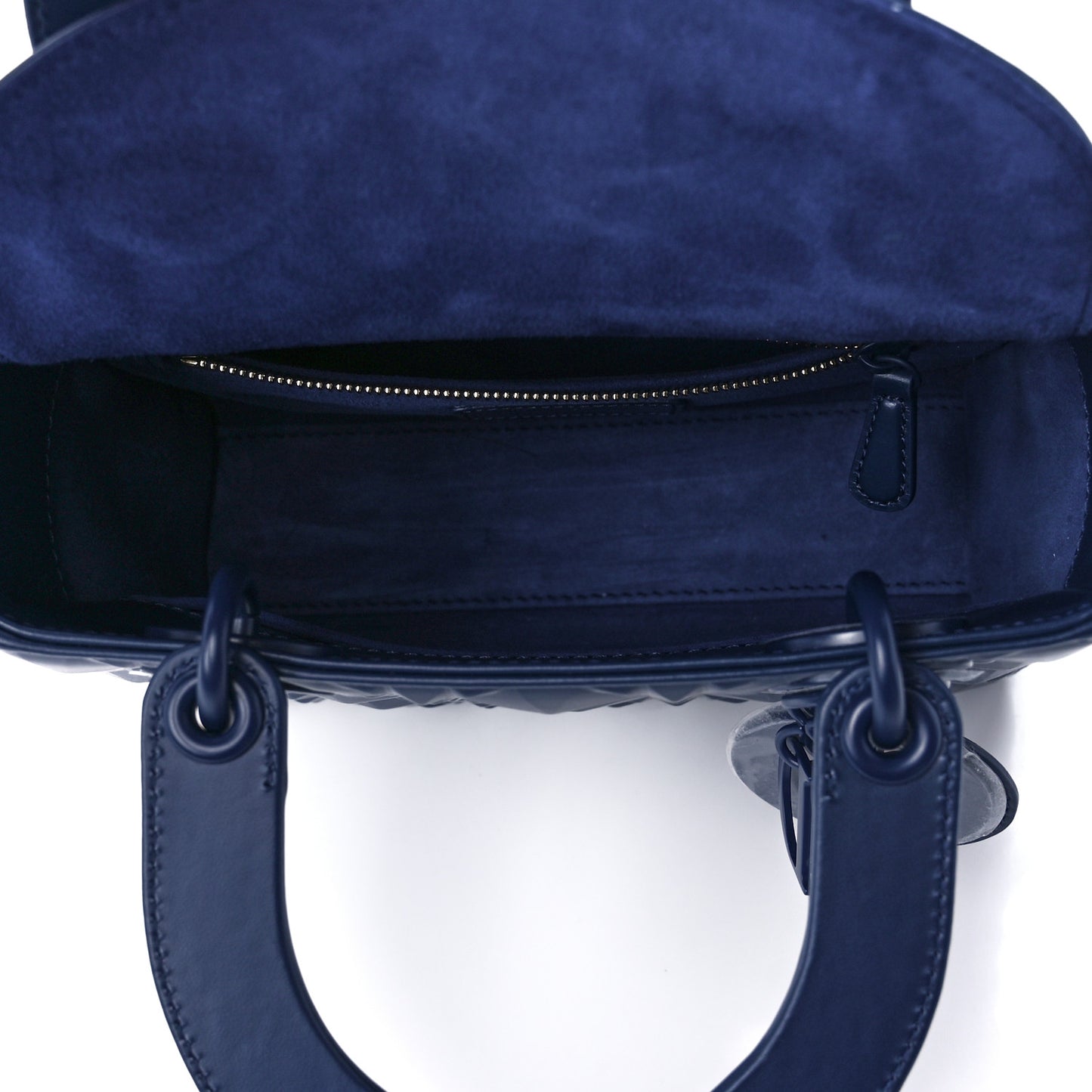 Calfskin Cannage Diamond Small My ABCDior Blue Royale