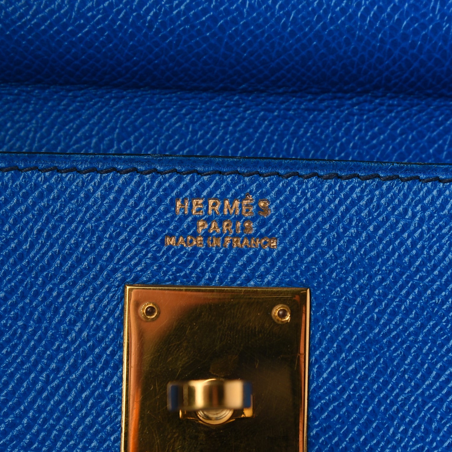 Hermes Courchevel Kelly Retourne 32 Bleu France 6 of 18