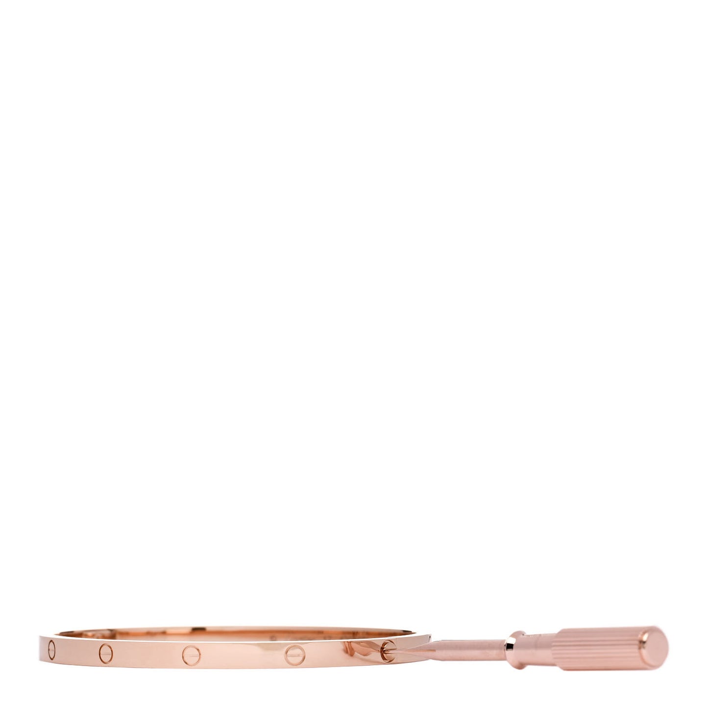 18K Pink Gold Small LOVE Bracelet 17