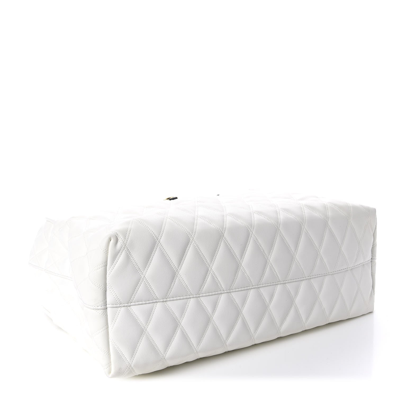 Givenchy Rubber Effect Canvas Quilted Duo Shopper Tote White 4 of 9