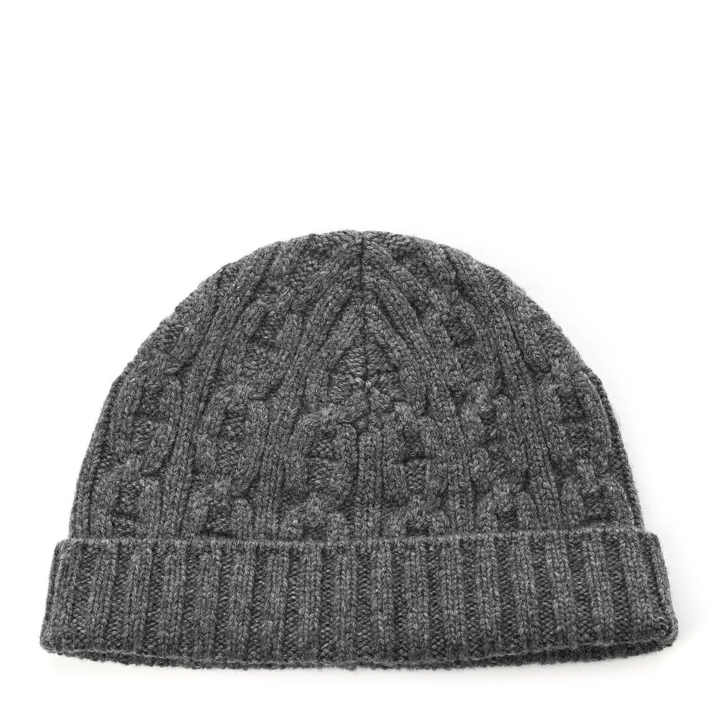 Cashmere Beanie Hat M Grey