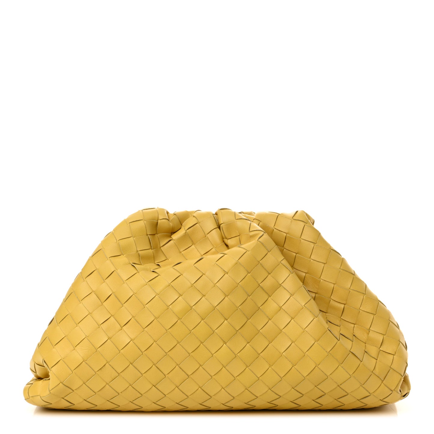 Nappa Maxi Intrecciato The Pouch Oversized Clutch Corn