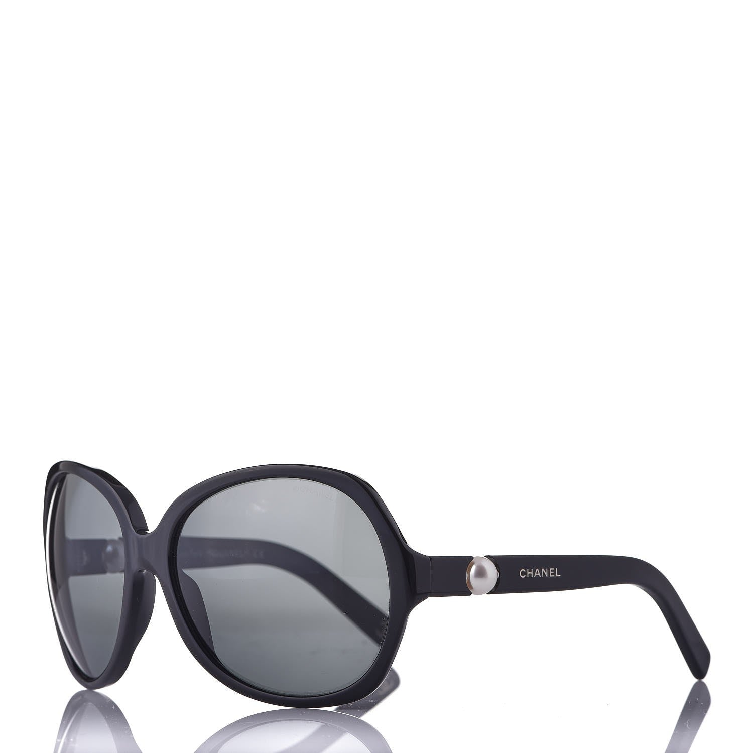 Authentic Chanel Collection Perle ~ in Black~5141-H Chanel Pearl Sunglasses 5141-H Black 300363 – FASHIONPHILE main image 3