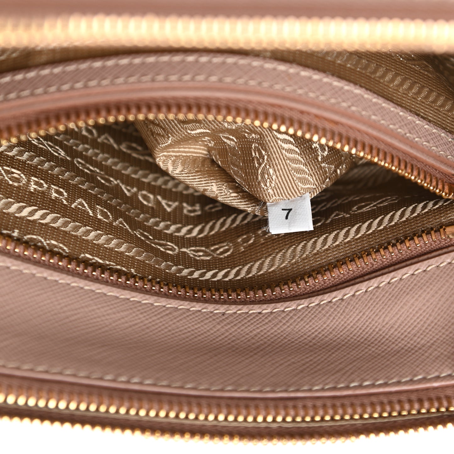 Saffiano Small Galleria Double Zip Tote Cammeo