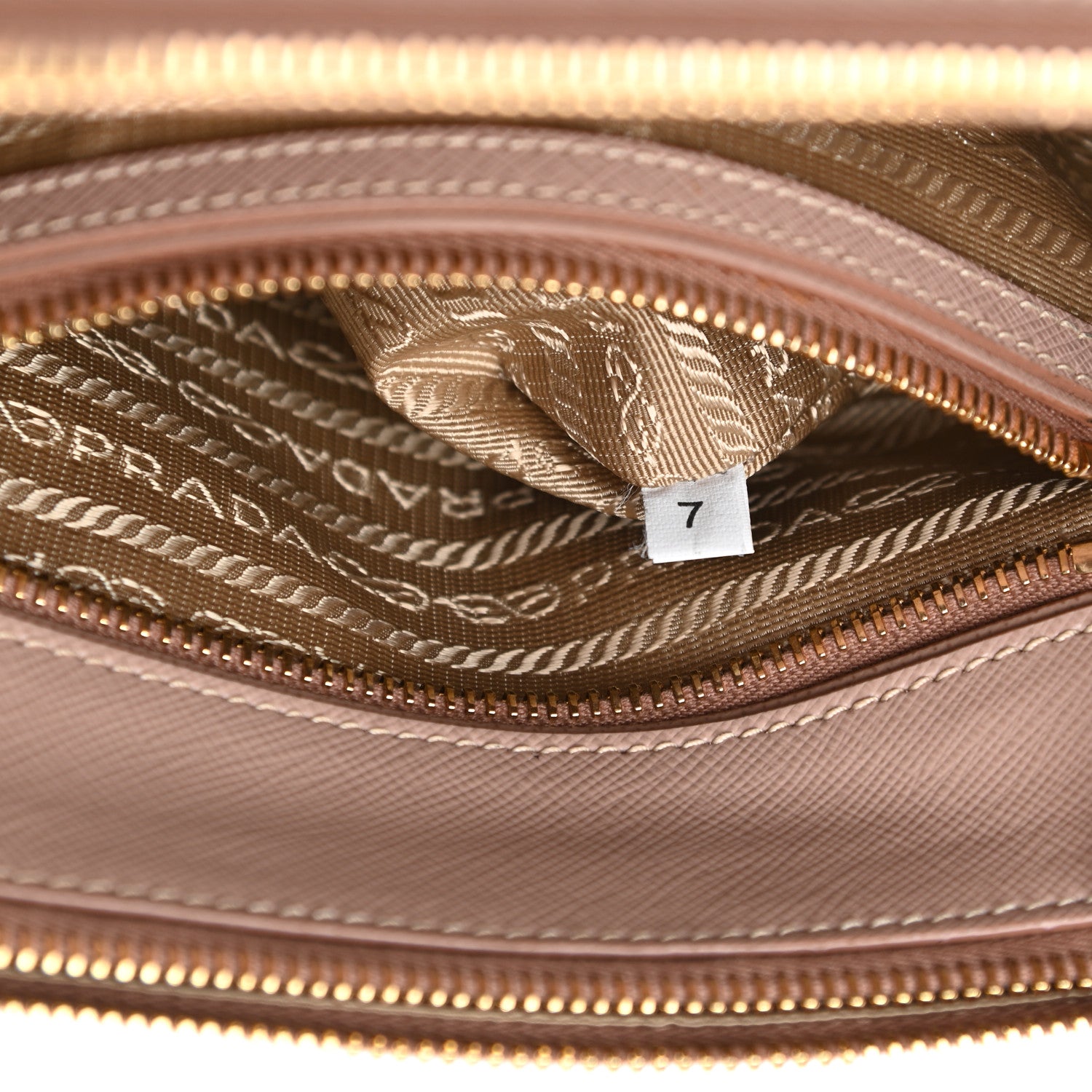 Prada Saffiano Small Galleria Double Zip Tote Cammeo 10 of 19