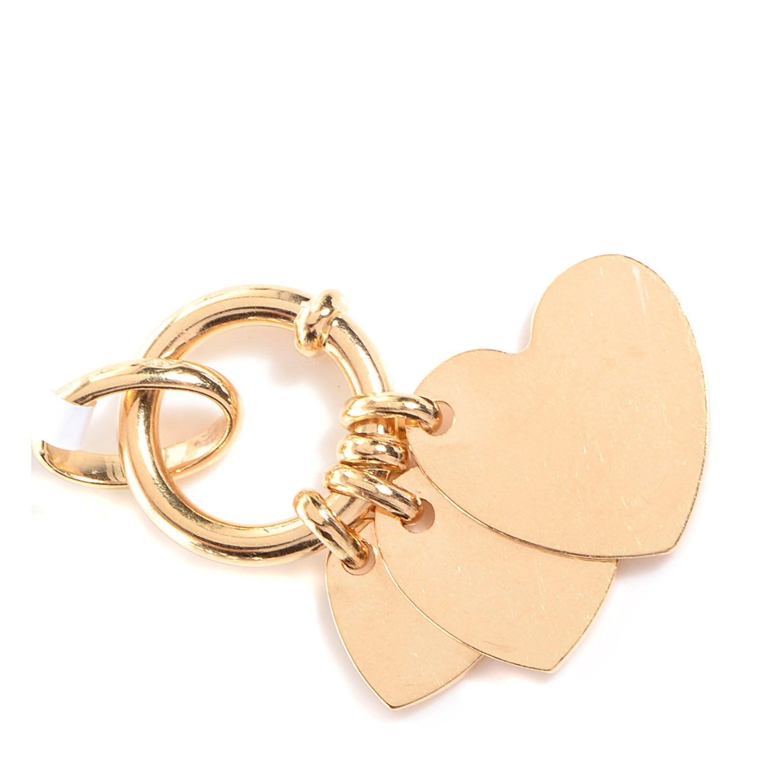 Christian Dior 18K Yellow Gold Heart Charm Pendant 80407