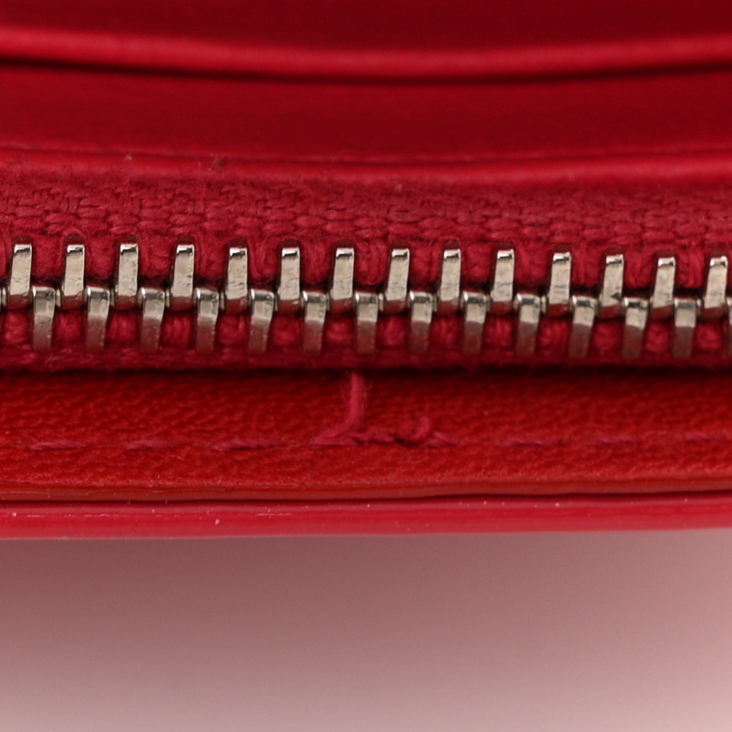 Patent Cannage Lady Dior Rendezvous Wallet On Chain Fuchsia