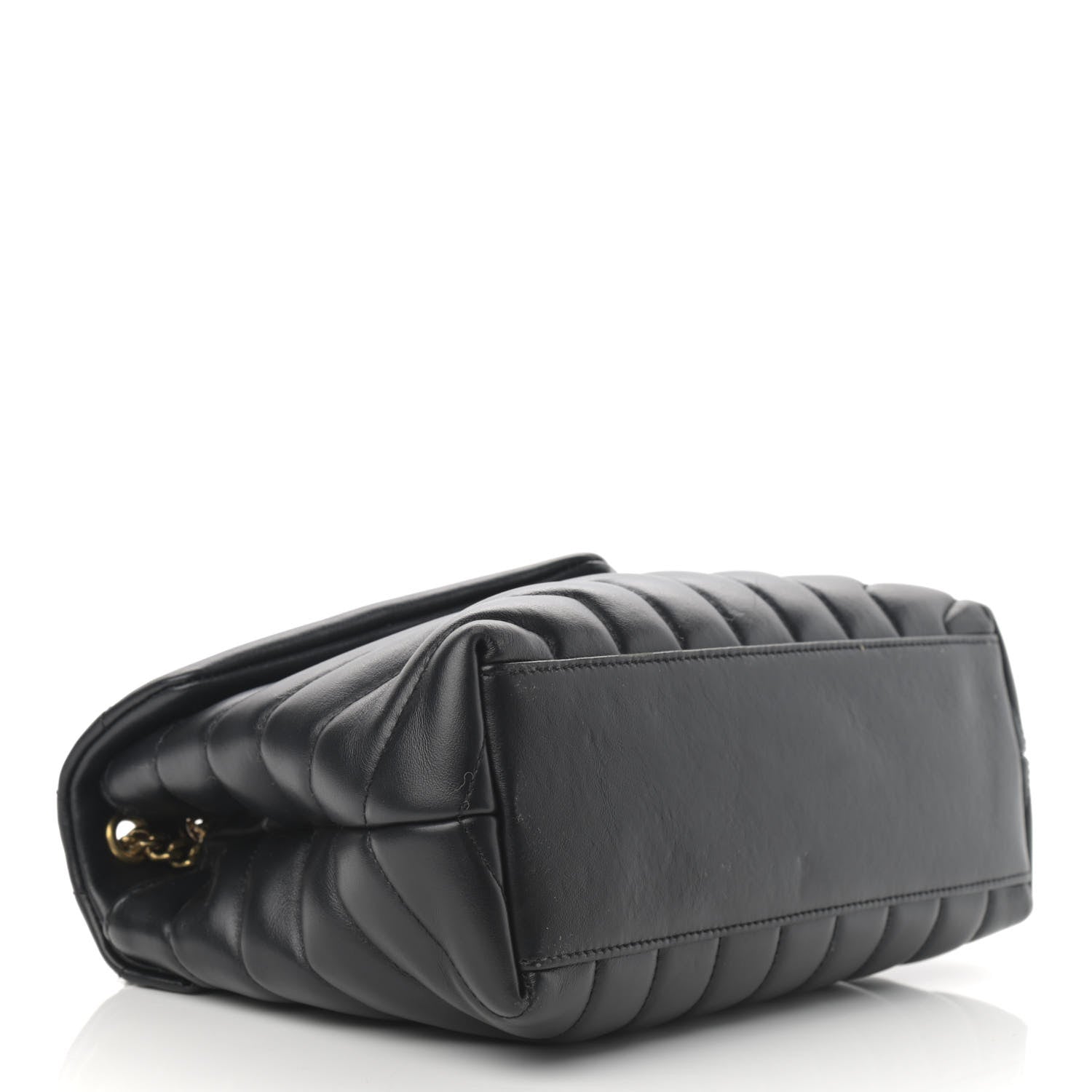 Saint Laurent Calfskin Y Quilted Monogram Small Loulou Chain Satchel Black 4 of 15