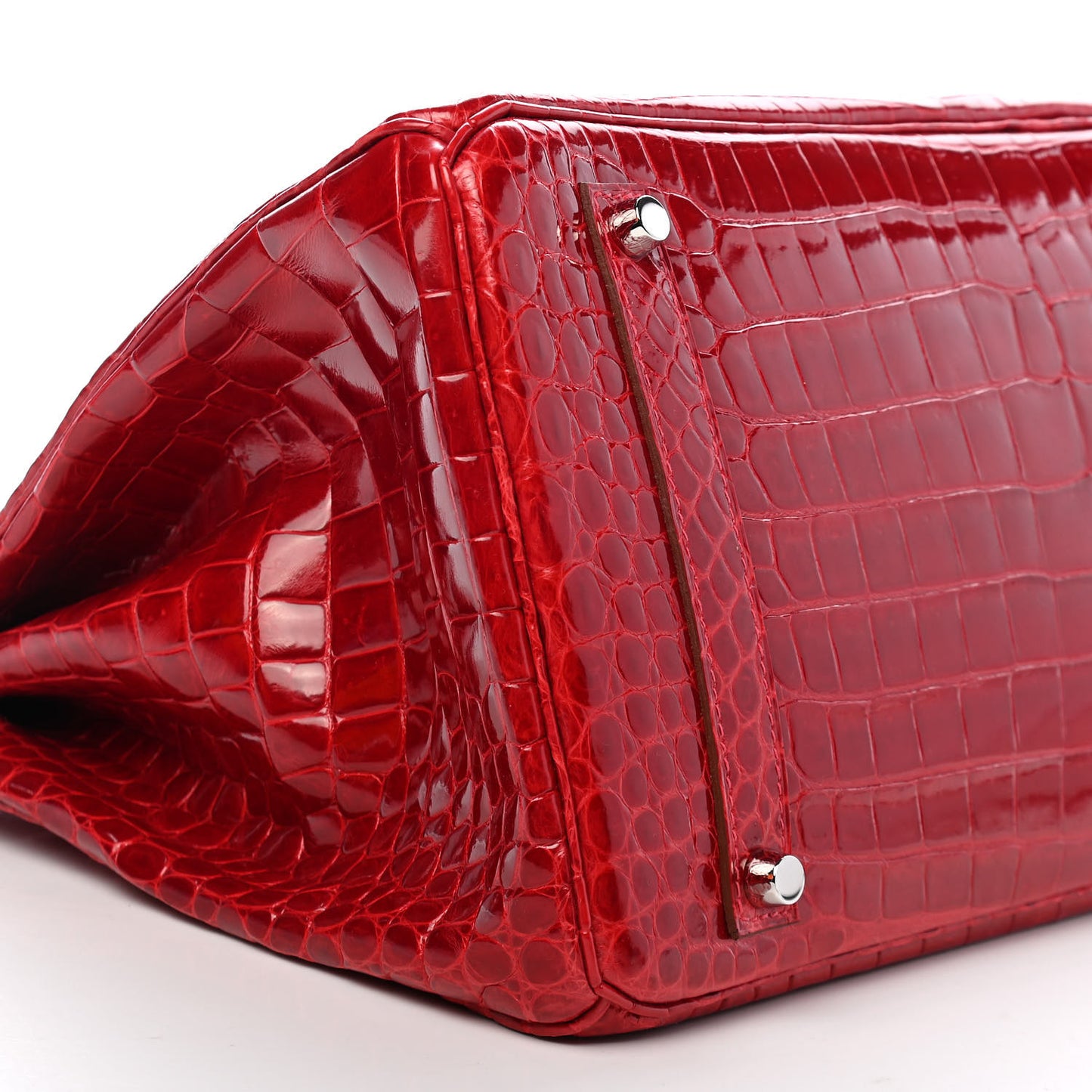 Shiny Porosus Crocodile Birkin 35 Braise