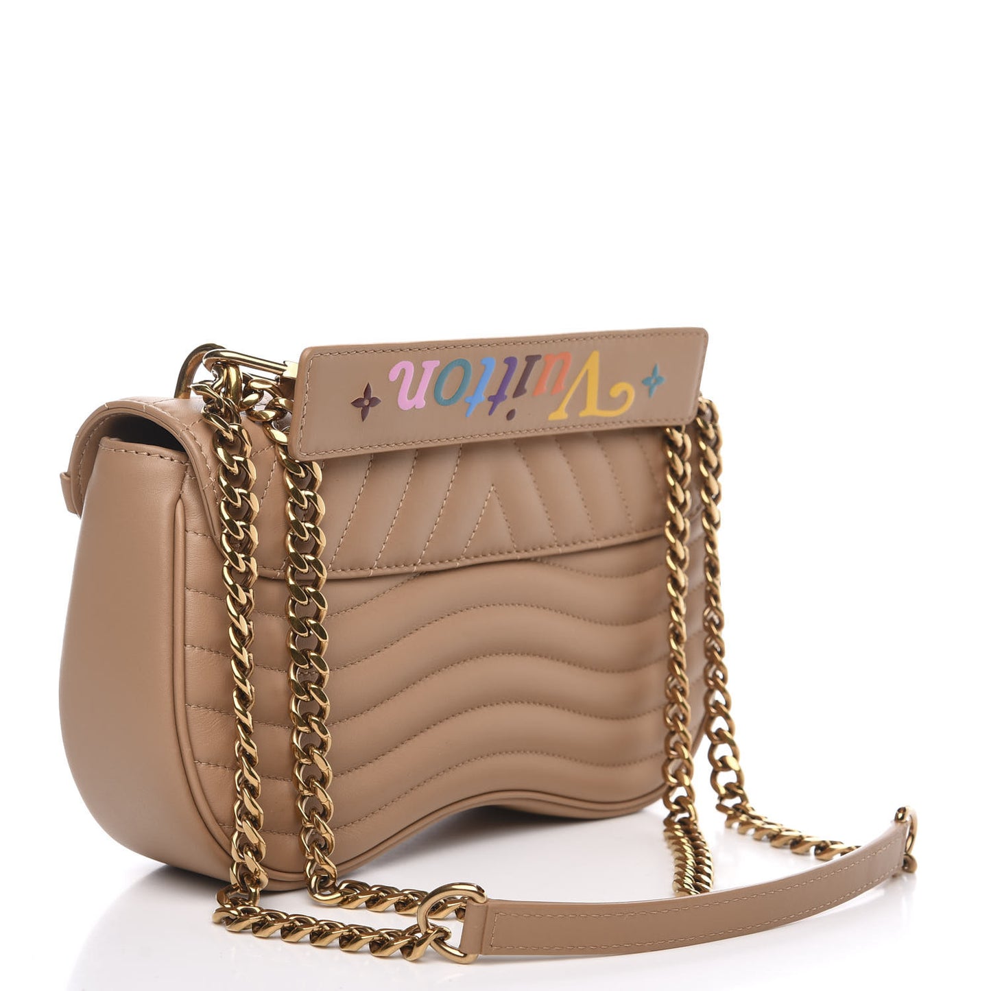 Calfskin New Wave Chain MM Noisette