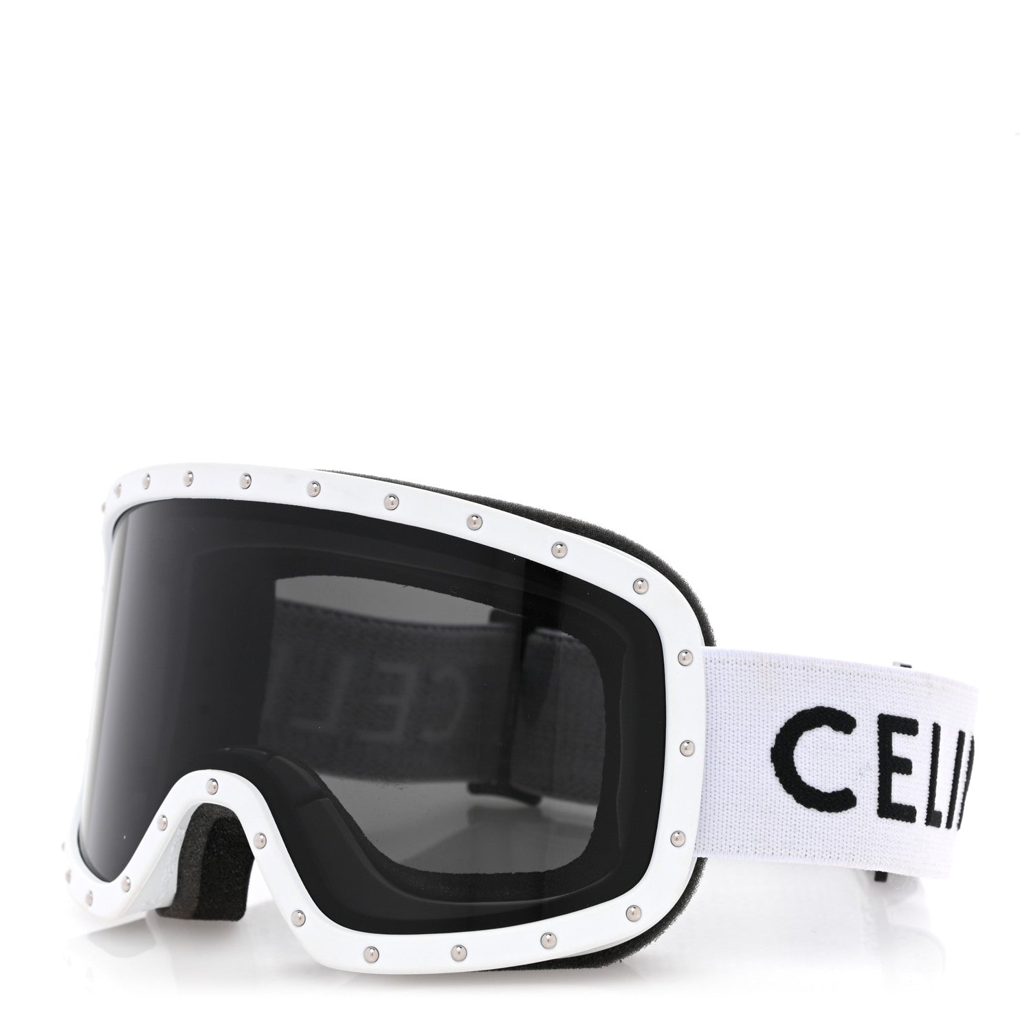 celine goggles ski Celine Studded Ski Goggles White 975045 – FASHIONPHILE