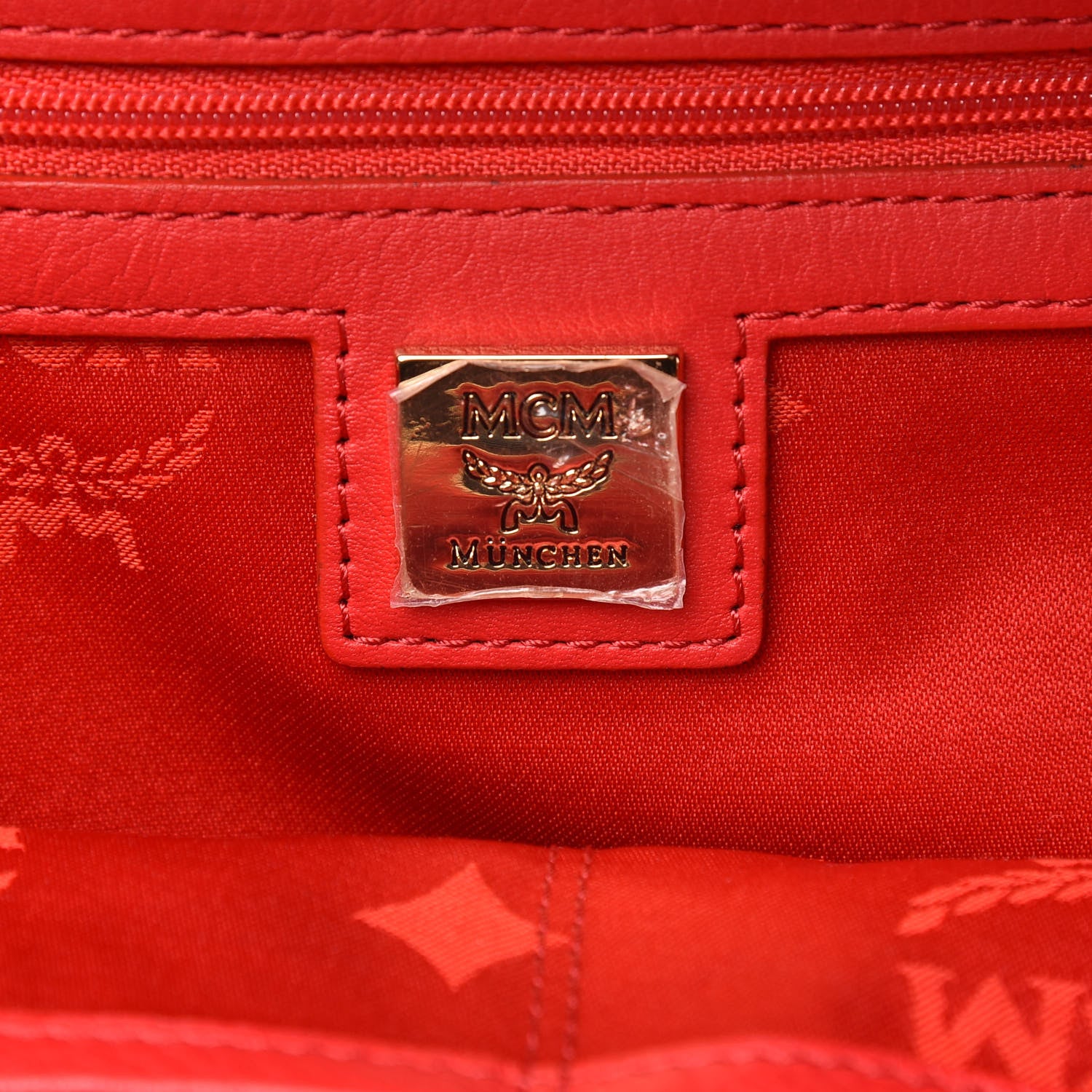 MCM Visetos Medium Sprinkle Stud Stark Backpack Corail 6 of 9