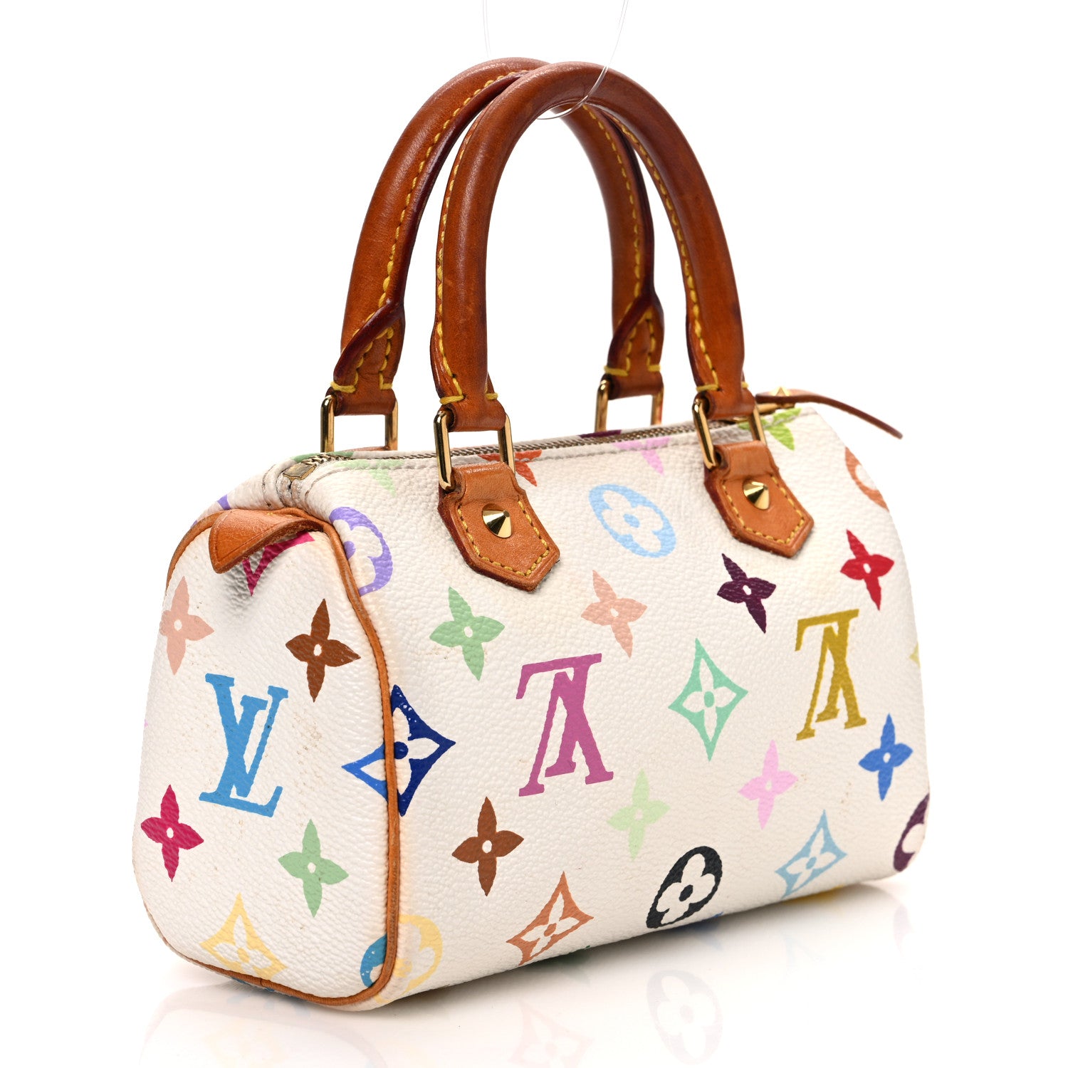 Louis Vuitton Monogram Multicolor Mini Sac HL Speedy White 3 of 10
