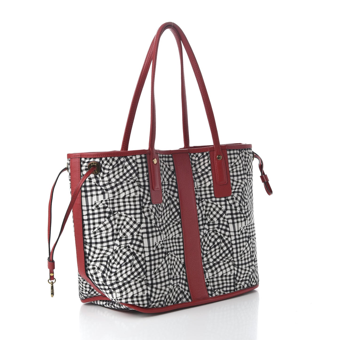 Visetos Medium Liz Reversible Shopper Tote Ruby Red