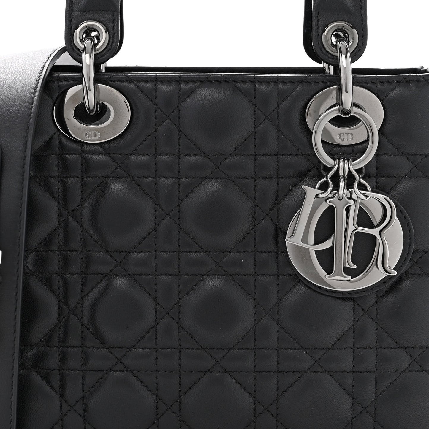 Lambskin Cannage Small My ABCDior Lady Dior Black