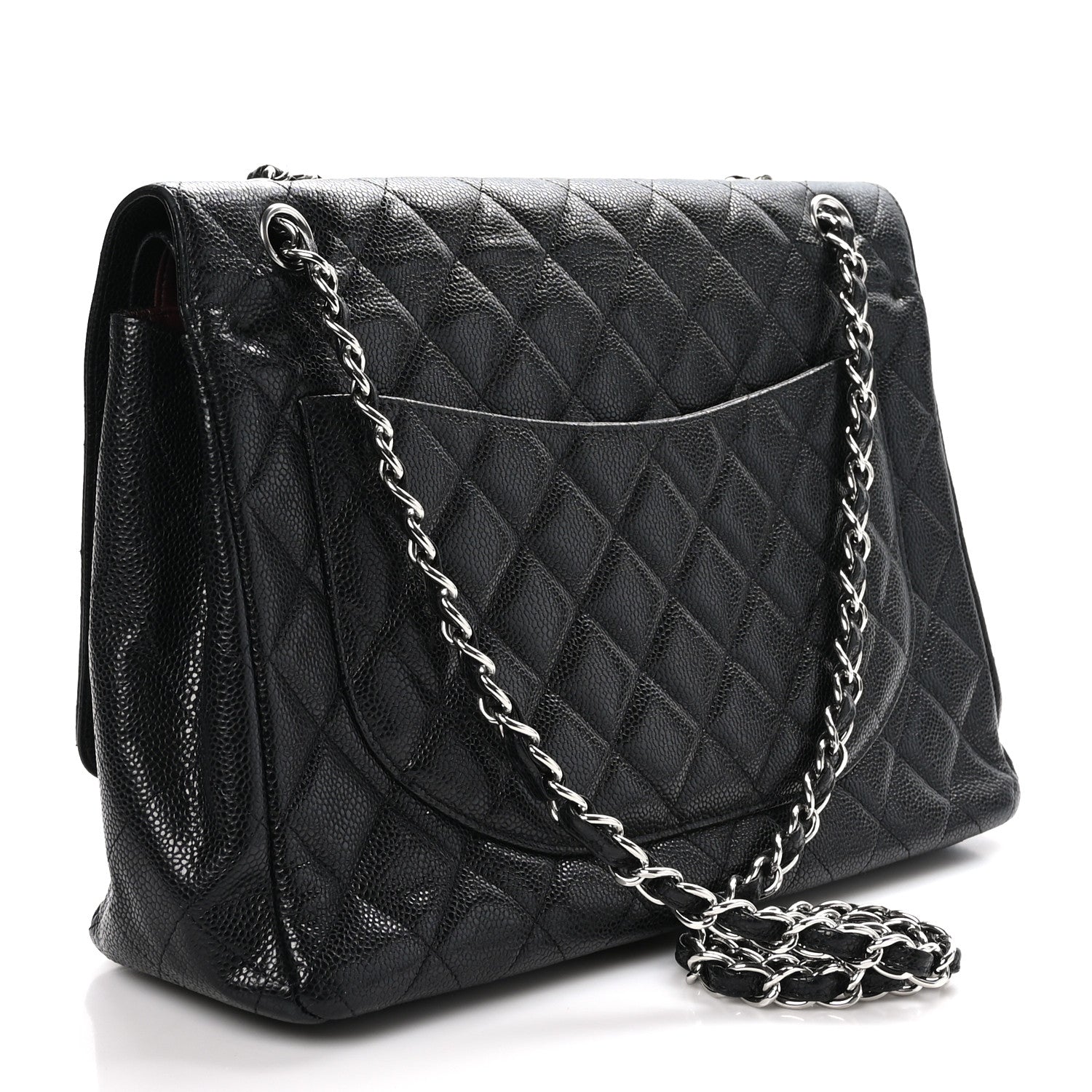 Chanel Caviar Quilted Maxi Double Flap Black 3 of 10