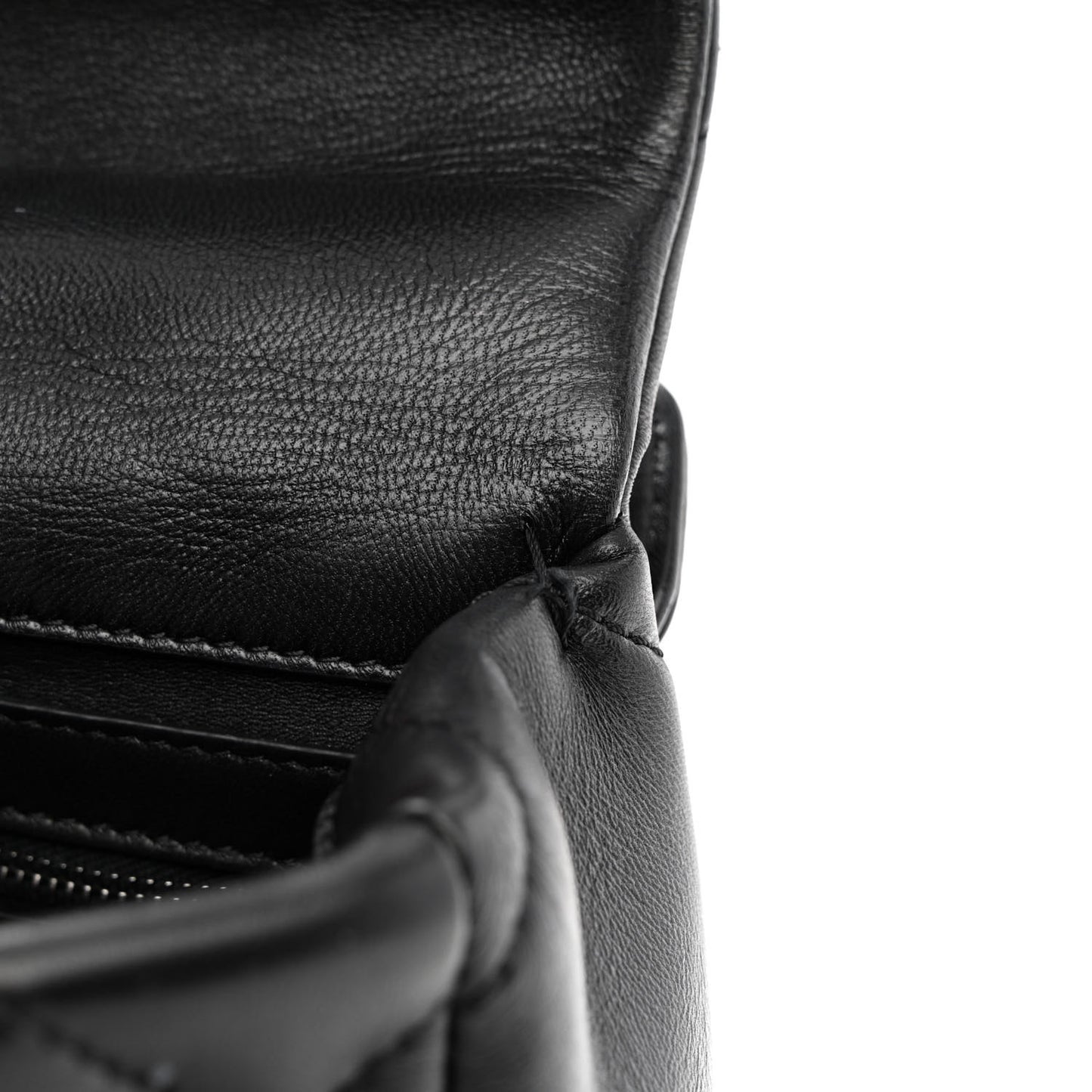 Nappa Monochrome Medium Roman Stud Shoulder Bag Black