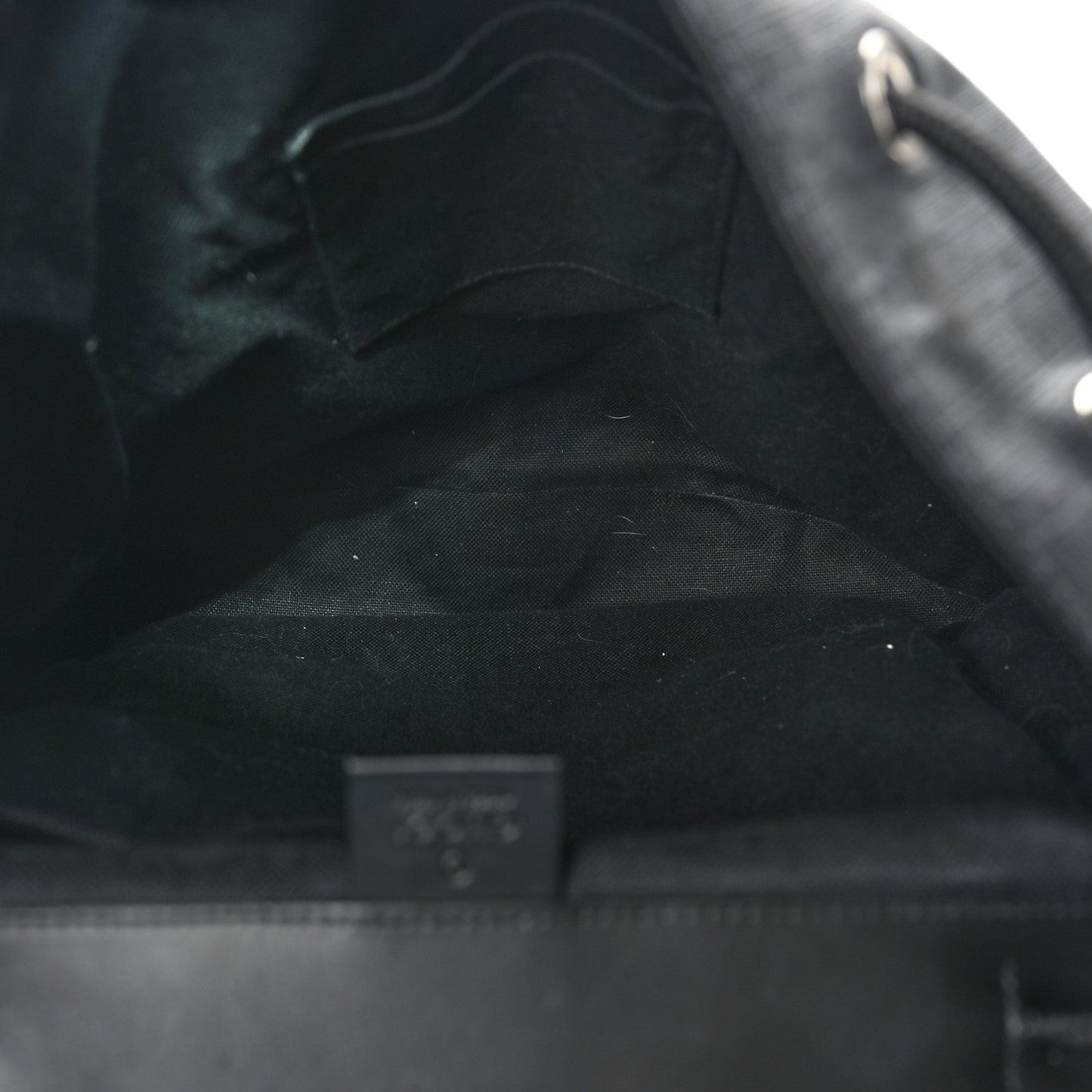 Soft GG Supreme Monogram Calfskin Web Double Buckle Backpack Black