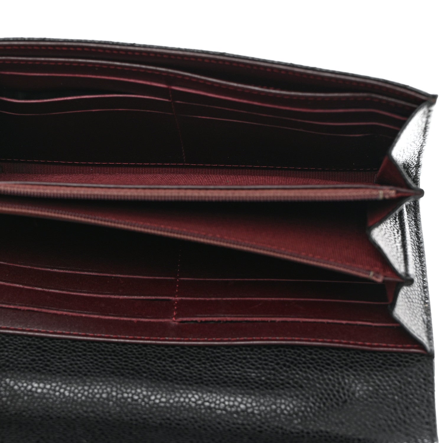 Chanel Caviar Quilted Large Gusset Flap Wallet Black 5 of 10