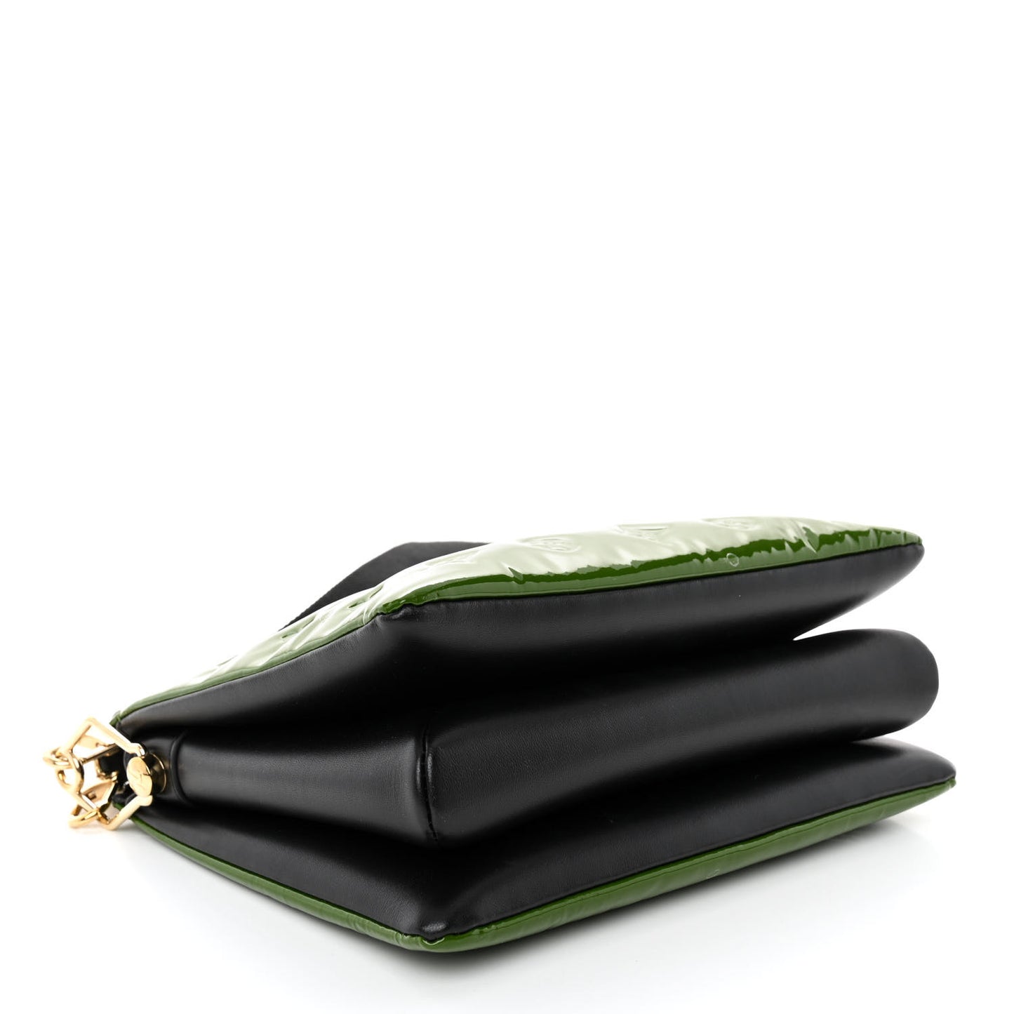 Patent Embossed Monogram Coussin PM Green Black