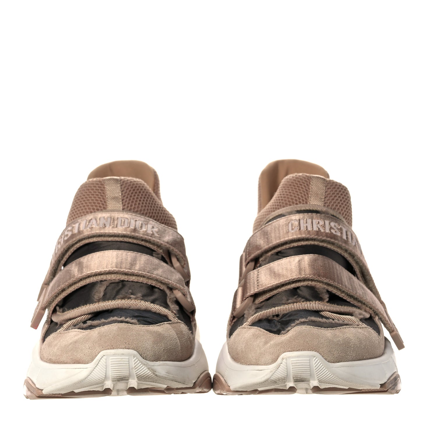 Technical Fabric Nylon Camouflage Womens D-Wander Sneakers 42 Nude