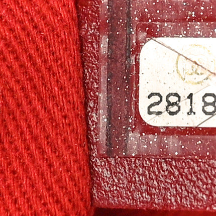 Lurex Boucle Medium Deauville Tote Red