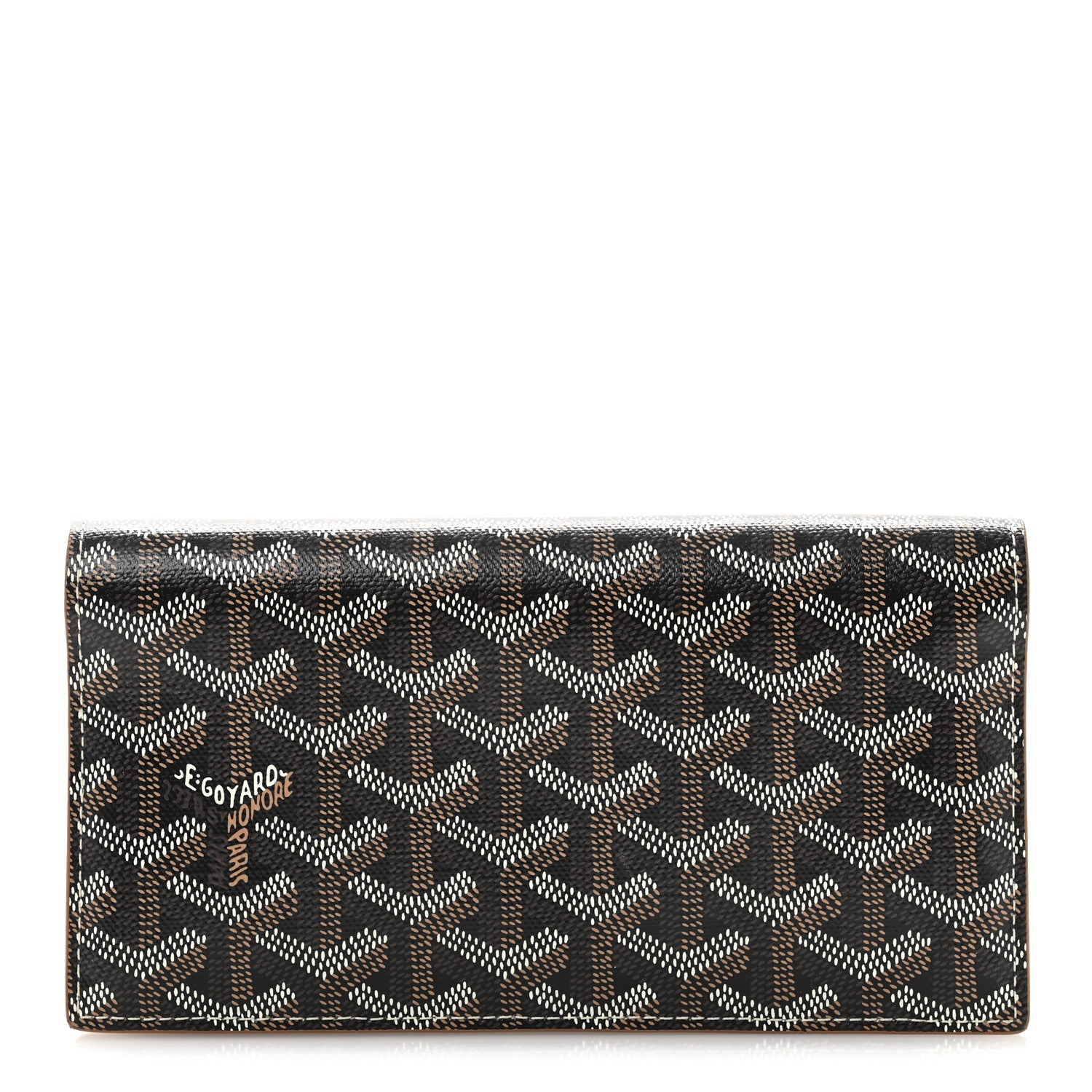 Goyard Goyardine Saint-Lambert Wallet Black Gold 1743633 Goyard Goyardine Saint-Lambert Wallet Black Gold 1743633