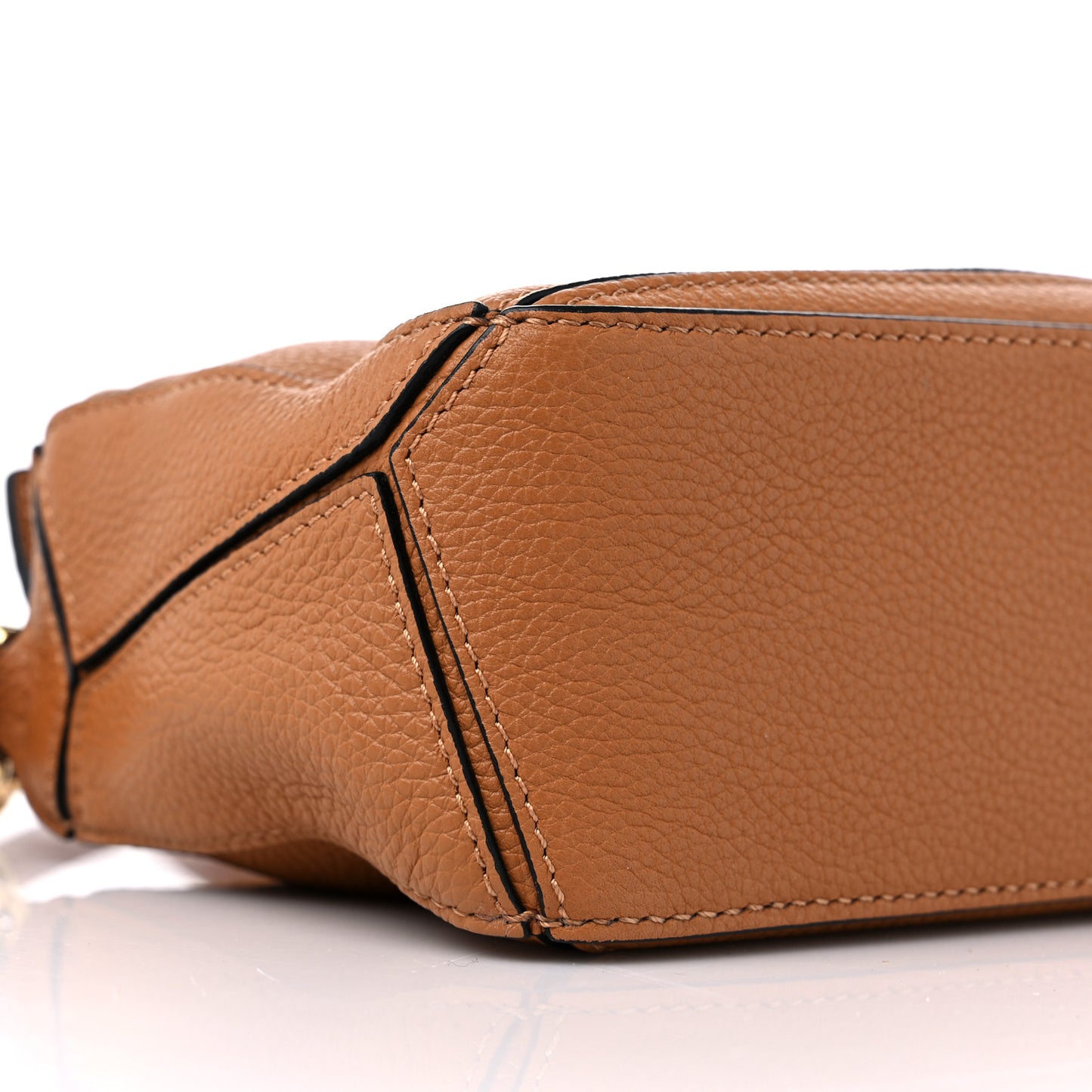 Calfskin Mini Puzzle Bag Light Caramel