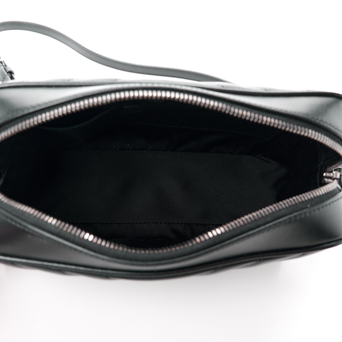 Calfskin Matelasse Monogram Lou Camera Bag Black