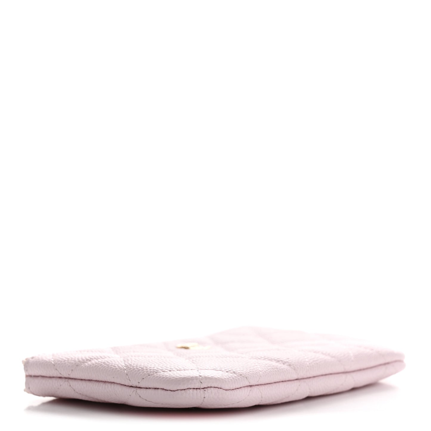 Caviar Quilted Small Cosmetic Case Light Pink