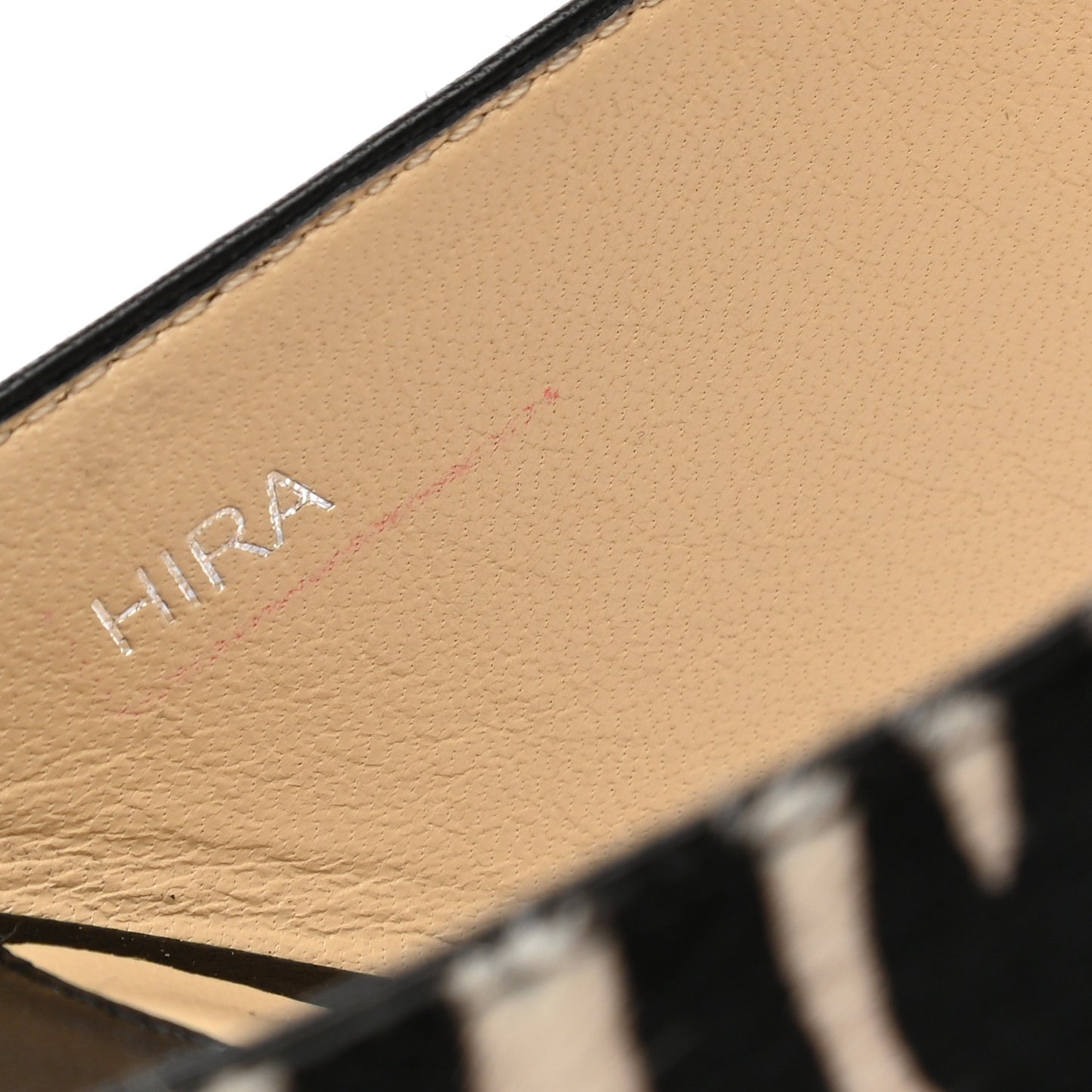 Pony Hair Animal Print Hira 65 Sandals 35 Black White Neon Orange