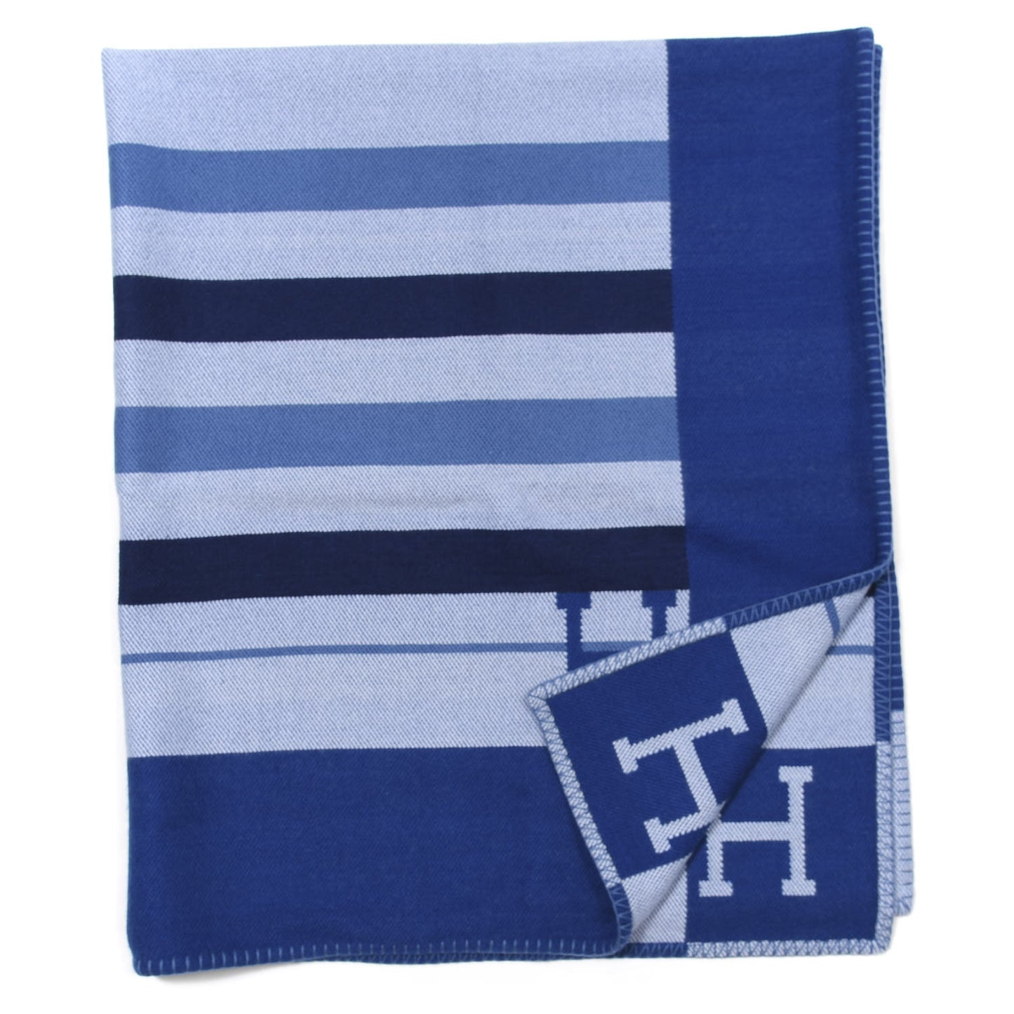 Cashmere Avalon Rocabar Blanket Saphir