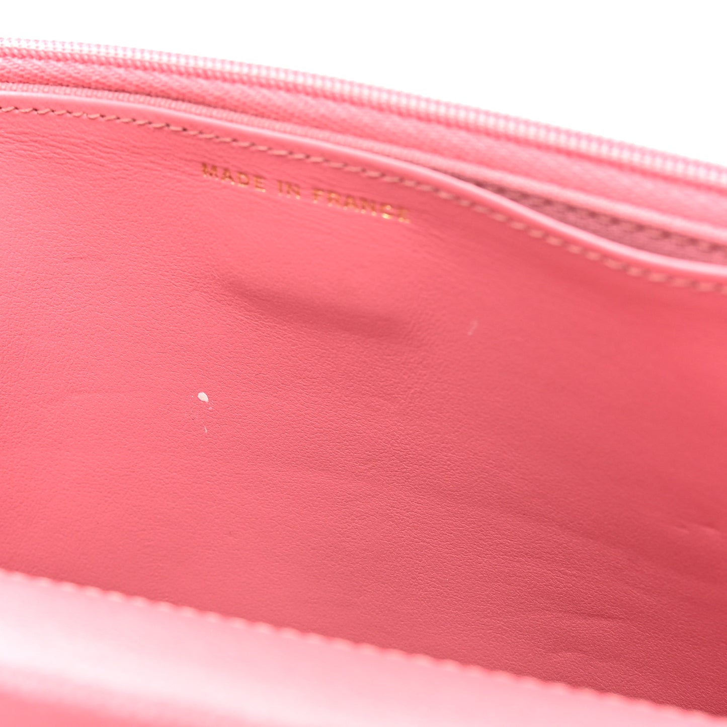 Caviar Quilted Wallet On Chain WOC Dark Pink