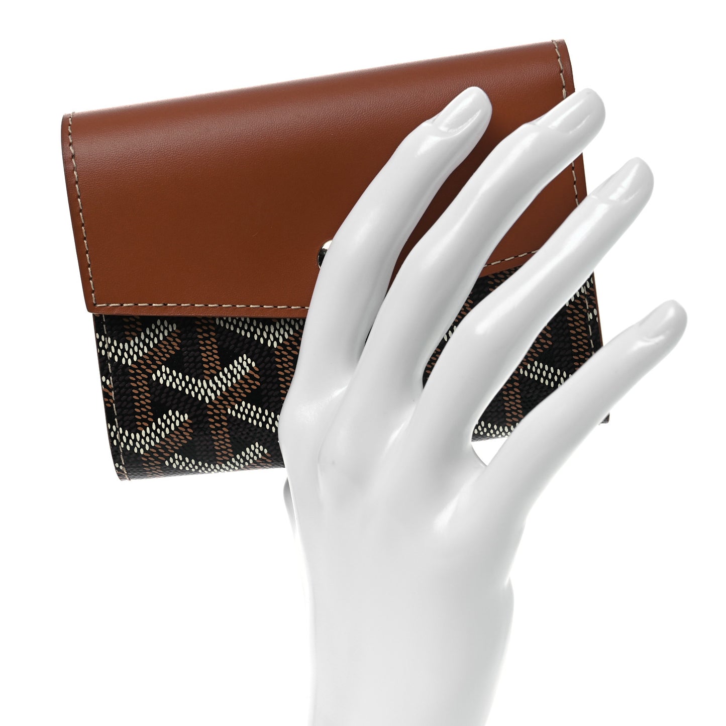 Goyardine Saint-Gabriel Compact Wallet Black Gold