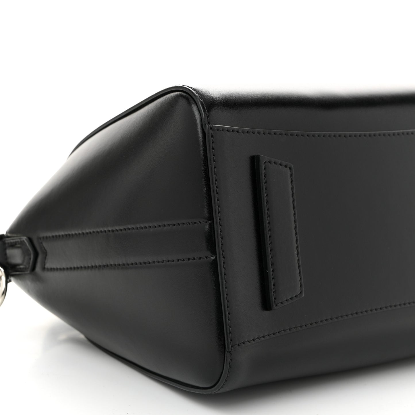 Shiny Lord Calfskin Small Antigona Black