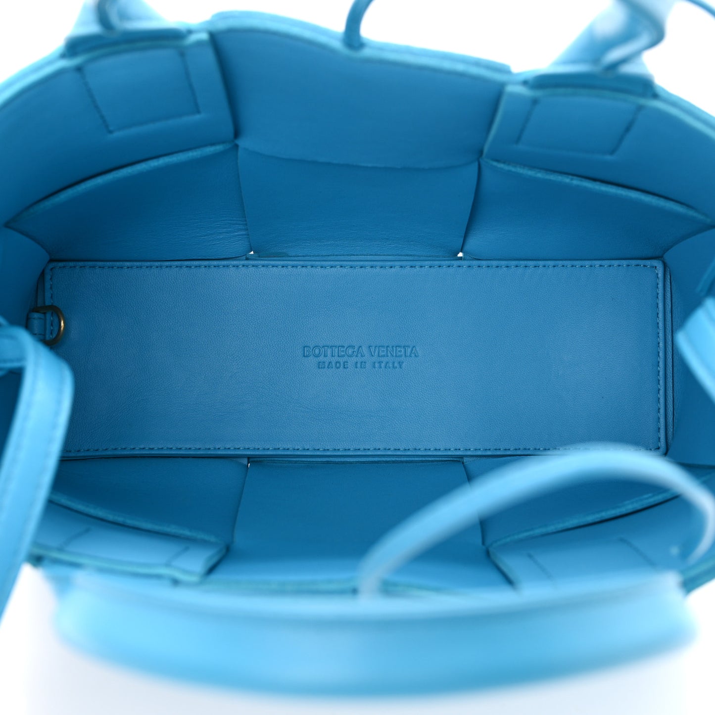 Grained Calfskin Maxi Intrecciato Mini Arco Tote Pool