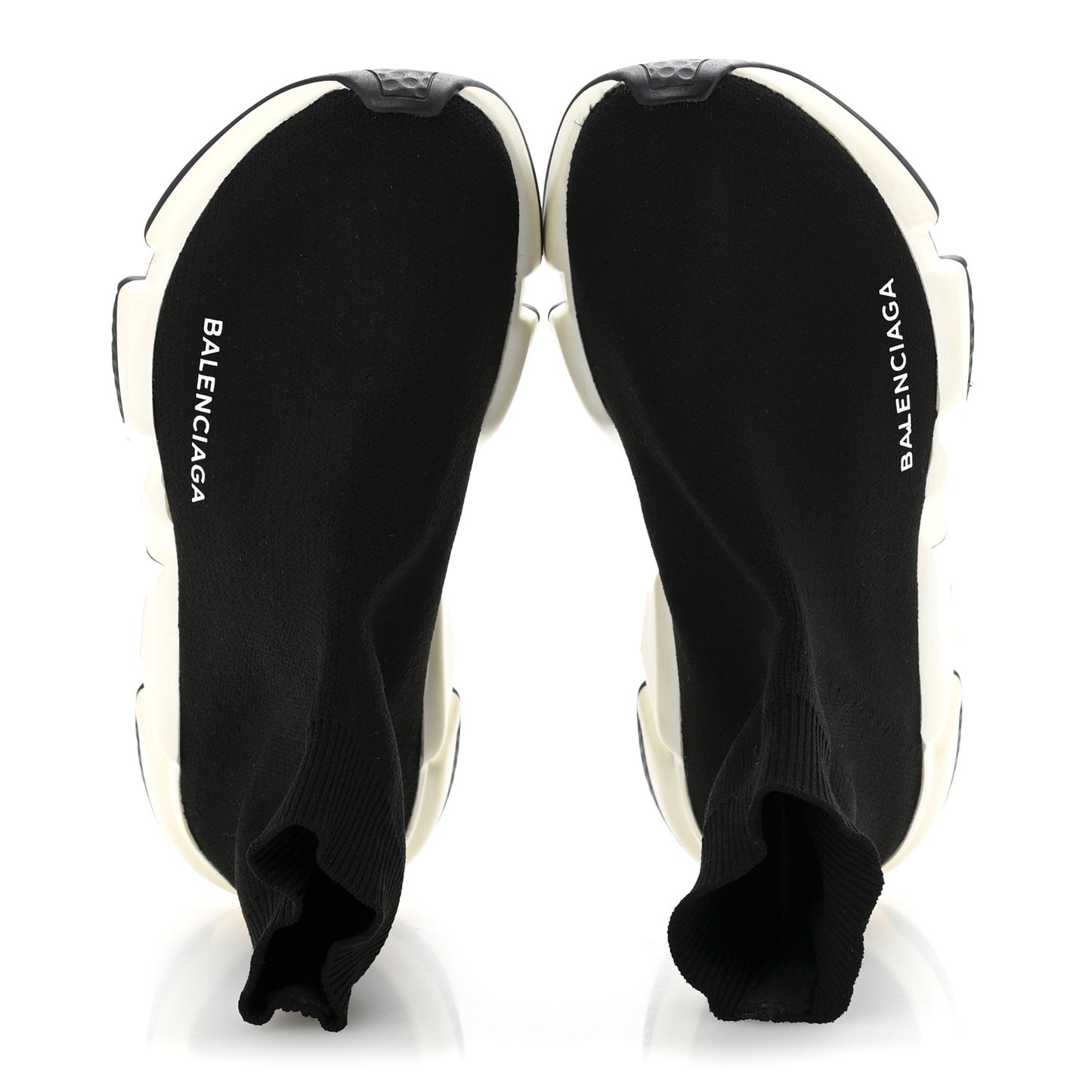 Neoprene Knit Womens Speed Sneakers 35 Black White