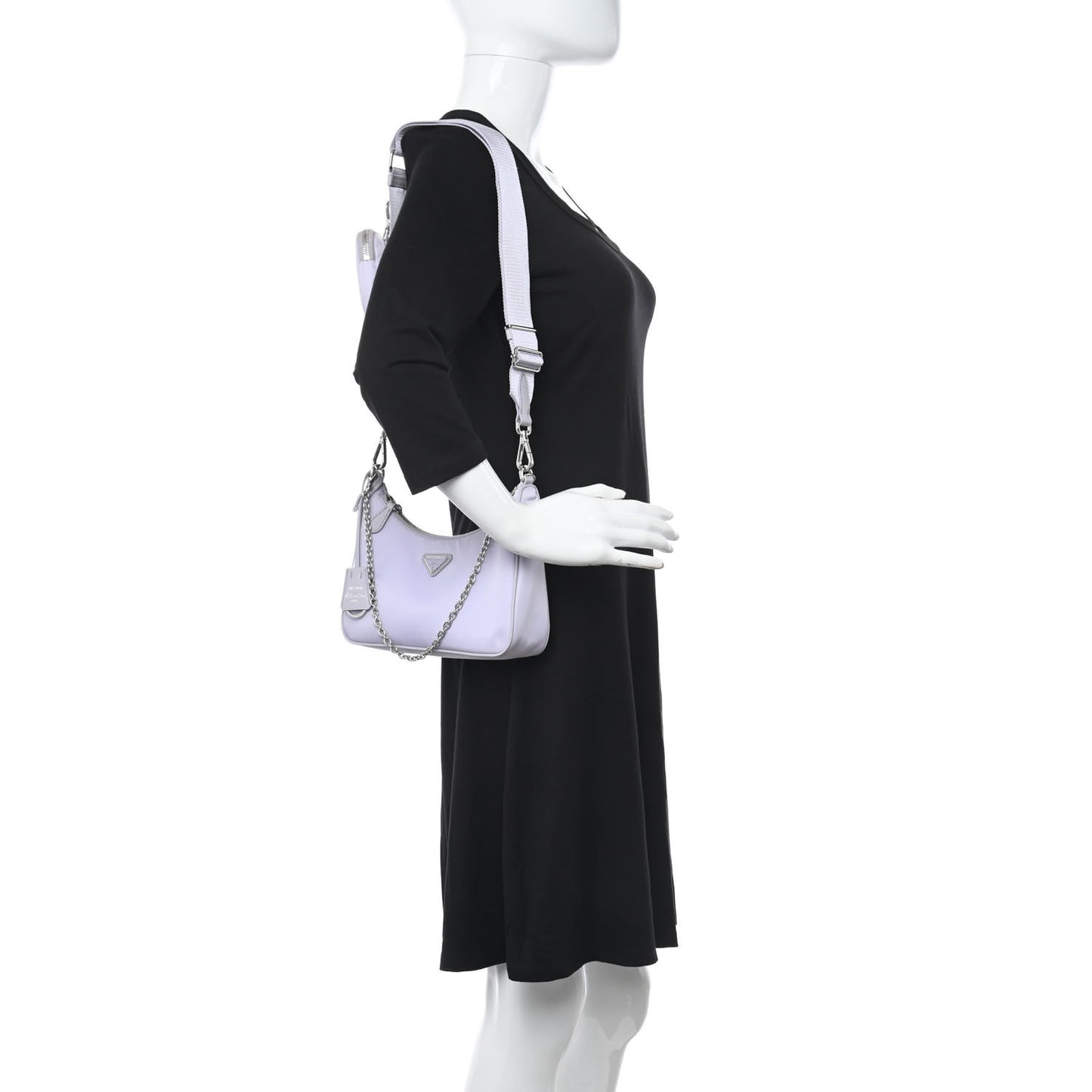 Re-Nylon Saffiano Re-Edition 2005 Shoulder Bag Glicine