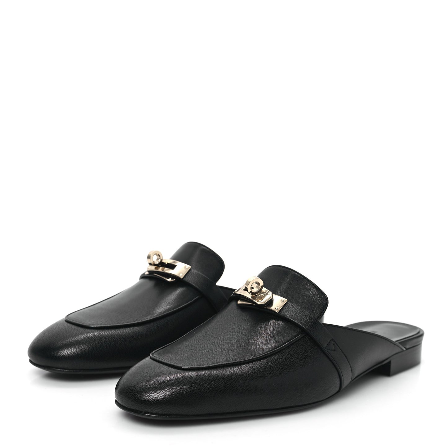 Goatskin Oz Mules 40 Black