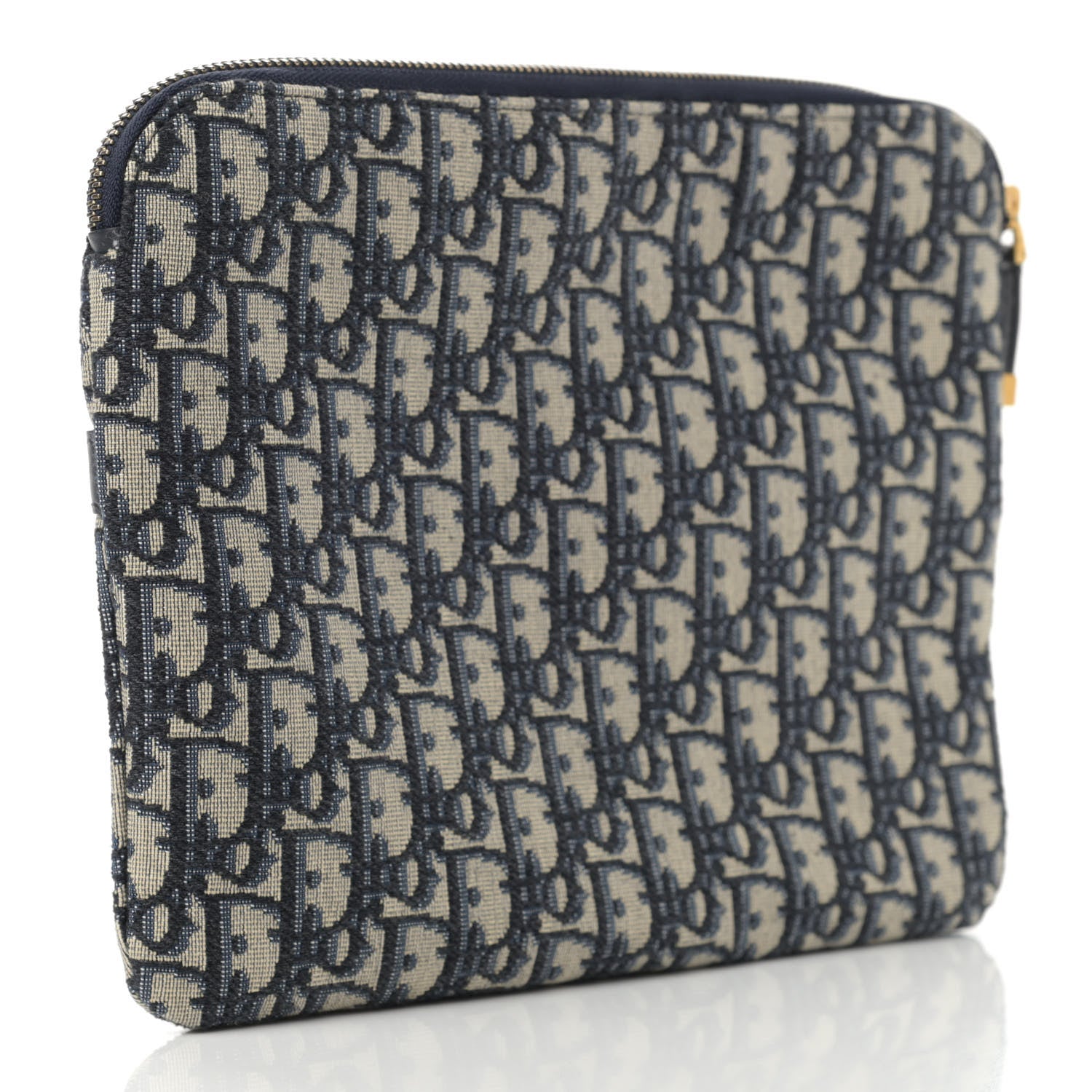 Christian Dior Oblique Pouch Clutch Blue 2 of 6