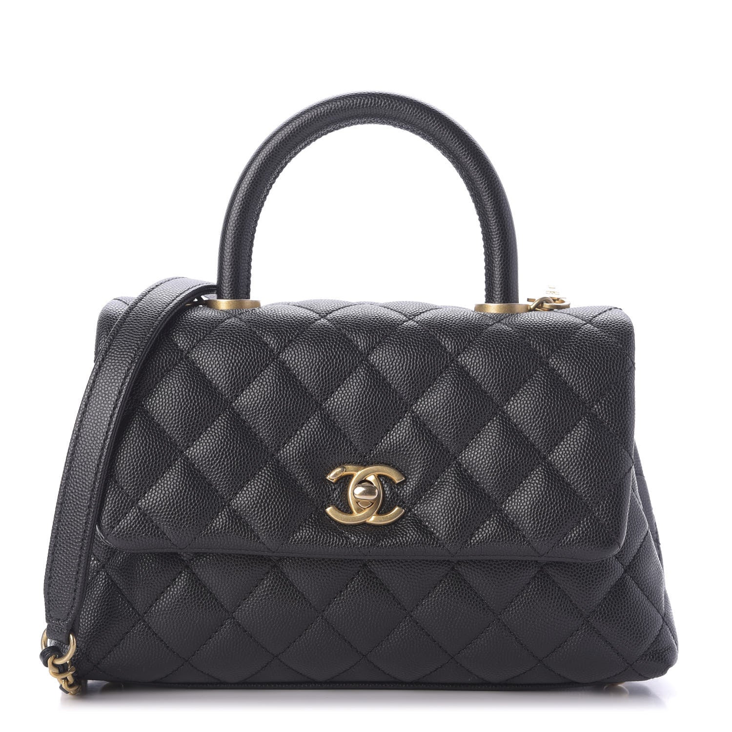 Chanel Caviar Quilted Mini Coco Handle Flap Black 1 of 10
